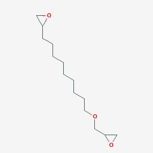 molecular formula C14H26O3 B12564920 2-{9-[(Oxiran-2-yl)methoxy]nonyl}oxirane CAS No. 189458-04-6
