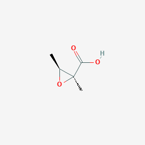 molecular formula C5H8O3 B12564933 (2S,3S)-2,3-Dimethyloxirane-2-carboxylic acid CAS No. 171229-14-4