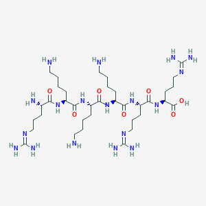 N~5~-(Diaminomethylidene)-L-ornithyl-L-lysyl-L-lysyl-L-lysyl-N~5~-(diaminomethylidene)-L-ornithyl-N~5~-(diaminomethylidene)-L-ornithine