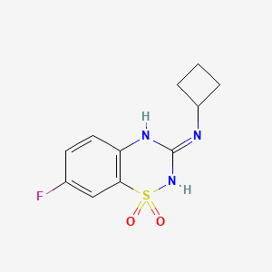 3-(Cyclobutylamino)-7-fluoro-4H-1,2,4-benzothiadiazine 1,1-dioxide