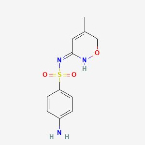 (NZ)-4-amino-N-(5-methyl-6H-oxazin-3-ylidene)benzenesulfonamide