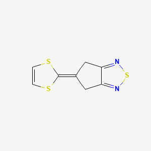 5-(2H-1,3-Dithiol-2-ylidene)-5,6-dihydro-4H-cyclopenta[c][1,2,5]thiadiazole