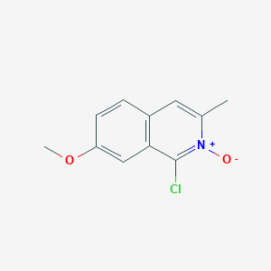 Isoquinoline, 1-chloro-7-methoxy-3-methyl-, 2-oxide