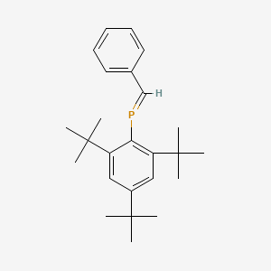 molecular formula C25H35P B12565059 (2,4,6-Tritert-butylphenyl)benzylidenephosphine CAS No. 143372-18-3