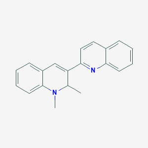 molecular formula C20H18N2 B12565063 1',2'-Dimethyl-1',2'-dihydro-2,3'-biquinoline CAS No. 263396-27-6