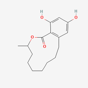 molecular formula C16H22O4 B1256508 de-O-methyllasiodiplodin 
