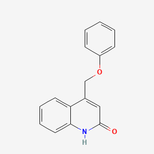 molecular formula C16H13NO2 B12565098 4-(phenoxymethyl)-1H-quinolin-2-one CAS No. 183237-08-3