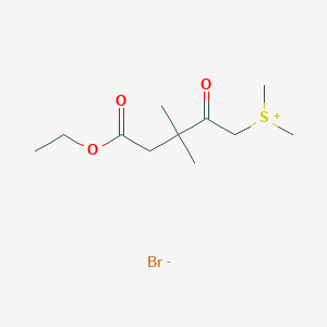 (5-Ethoxy-3,3-dimethyl-2,5-dioxopentyl)(dimethyl)sulfanium bromide