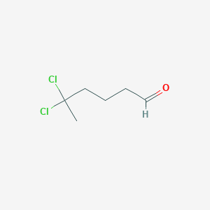 5,5-Dichlorohexanal