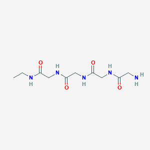 Glycylglycylglycyl-N-ethylglycinamide