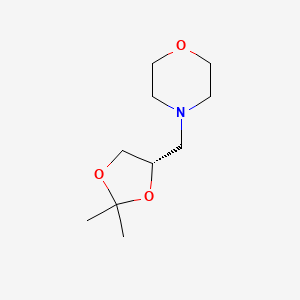 molecular formula C10H19NO3 B12565155 4-[[(4S)-2,2-dimethyl-1,3-dioxolan-4-yl]methyl]morpholine CAS No. 180959-54-0