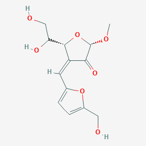 molecular formula C13H16O7 B1256517 Phellinusfuran A 