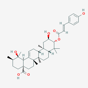 molecular formula C39H54O7 B1256524 3-O-trans-p-coumaroyltormentic acid CAS No. 121064-78-6