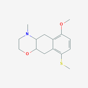 2H-Naphth[2,3-b]-1,4-oxazine, 3,4,4a,5,10,10a-hexahydro-6-methoxy-4-methyl-9-(methylthio)-, (4aR,10aR)-;2H-Naphth[2,3-b]-1,4-oxazine, 3,4,4a,5,10,10a-hexahydro-6-methoxy-4-methyl-9-(methylthio)-, (4aR,10aR)-