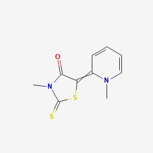 4-Thiazolidinone, 3-methyl-5-(1-methyl-2(1H)-pyridinylidene)-2-thioxo-