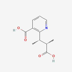 molecular formula C11H13NO4 B1256533 Evoninic acid 