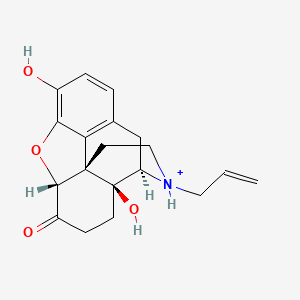 molecular formula C19H22NO4+ B1256536 Naloxone(1+) 