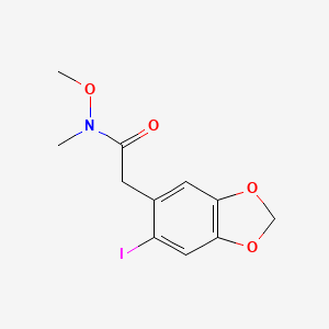 2-(6-Iodo-2H-1,3-benzodioxol-5-yl)-N-methoxy-N-methylacetamide