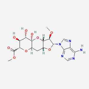 methyl (1R,3S,4R,5R,7R,9R,11S,12S,13S)-5-(6-aminopurin-9-yl)-1,12,13-trihydroxy-4-methoxy-2,6,10-trioxatricyclo[7.4.0.03,7]tridecane-11-carboxylate