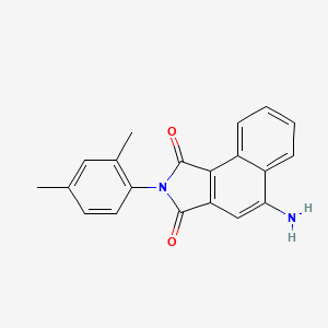 molecular formula C20H16N2O2 B12565512 5-Amino-2-(2,4-dimethylphenyl)-1H-benzo[e]isoindole-1,3(2H)-dione CAS No. 143966-14-7