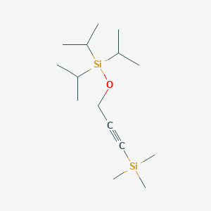 Trimethyl(3-{[tri(propan-2-yl)silyl]oxy}prop-1-yn-1-yl)silane