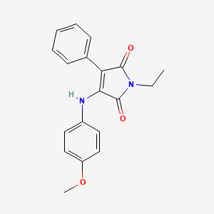 1-Ethyl-3-[(4-methoxyphenyl)amino]-4-phenyl-1H-pyrrole-2,5-dione