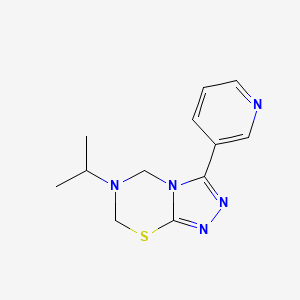 6-Propan-2-yl-3-pyridin-3-yl-5,7-dihydro-[1,2,4]triazolo[3,4-b][1,3,5]thiadiazine