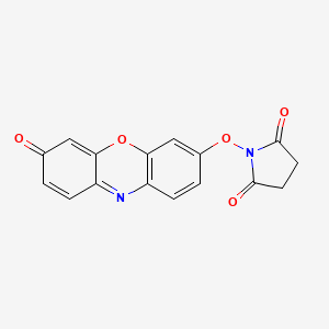 1-[(3-Oxo-3H-phenoxazin-7-YL)oxy]pyrrolidine-2,5-dione