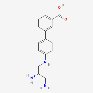 molecular formula C16H19N3O2 B12565604 4'-{[(2S)-2,3-Diaminopropyl]amino}[1,1'-biphenyl]-3-carboxylic acid CAS No. 181045-78-3