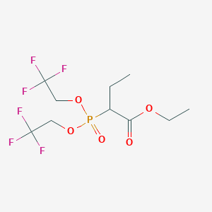 Butanoic acid, 2-[bis(2,2,2-trifluoroethoxy)phosphinyl]-, ethyl ester