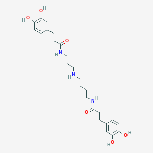 3-(3,4-dihydroxyphenyl)-N-[3-({4-[3-(3,4-dihydroxyphenyl)propanamido]butyl}amino)propyl]propanamide
