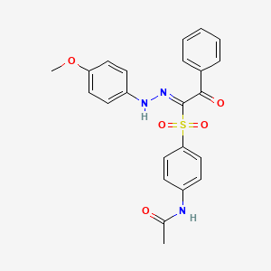 4'-{[Benzoyl(4-methoxyphenylhydrazono)methyl]sulfonyl}acetanilide
