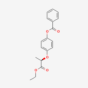 4-{[(2R)-1-Ethoxy-1-oxopropan-2-yl]oxy}phenyl benzoate