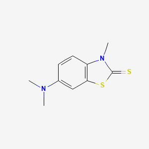 molecular formula C10H12N2S2 B12565881 6-(Dimethylamino)-3-methyl-1,3-benzothiazole-2(3H)-thione CAS No. 188825-89-0