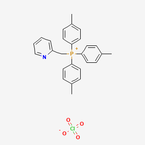 Tris(4-methylphenyl)[(pyridin-2-yl)methyl]phosphanium perchlorate