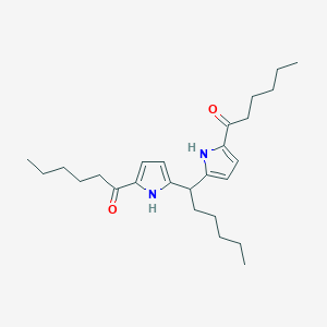 1-Hexanone, 1,1'-(hexylidenedi-1H-pyrrole-5,2-diyl)bis-