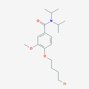 Benzamide, 4-(4-bromobutoxy)-3-methoxy-N,N-bis(1-methylethyl)-