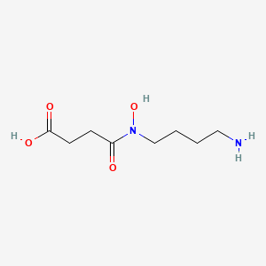 molecular formula C8H16N2O4 B1256611 N-(3-carboxypropanoyl)-N-hydroxyputrescine 