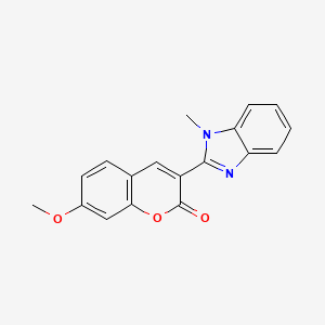 7-Methoxy-3-(1-methyl-1H-benzoimidazol-2-yl)-chromen-2-one