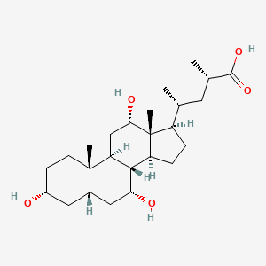 molecular formula C25H42O5 B1256618 (23S)-methyl-3alpha,7alpha,12alpha-trihydroxy-5beta-cholan-24-oic acid 