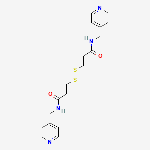 3,3'-Disulfanediylbis{N-[(pyridin-4-yl)methyl]propanamide}