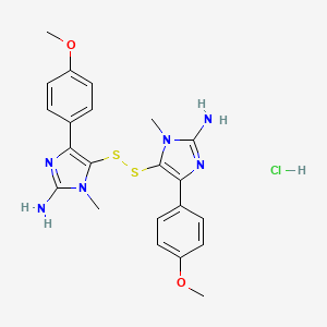 4-[[2-imino-5-(4-methoxyphenyl)-3-methyl-1H-imidazol-4-yl]disulfanyl]-5-(4-methoxyphenyl)-3-methyl-1H-imidazol-2-imine