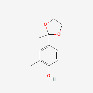 2-Methyl-4-(2-methyl-1,3-dioxolan-2-yl)phenol