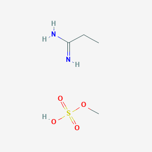 Methyl hydrogen sulfate;propanimidamide