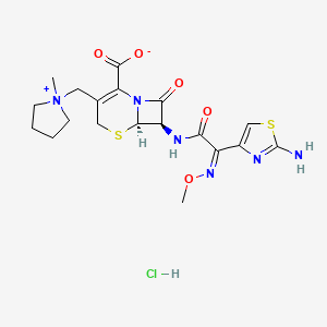 molecular formula C19H25ClN6O5S2 B1256641 Cefepime HCl 