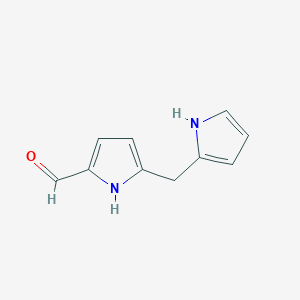 molecular formula C10H10N2O B1256642 5-((1H-吡咯-2-基)甲基)-1H-吡咯-2-甲醛 CAS No. 36746-27-7