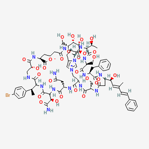 molecular formula C76H99BrN16O27 B1256656 Theopalauamide 