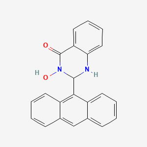 2-(Anthracen-9-yl)-3-hydroxy-2,3-dihydroquinazolin-4(1H)-one