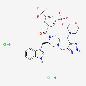 molecular formula C30H33Cl2F6N7O2 B1256675 Unii-H5khp6OQ62 