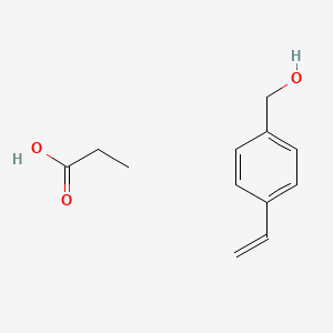 (4-Ethenylphenyl)methanol;propanoic acid